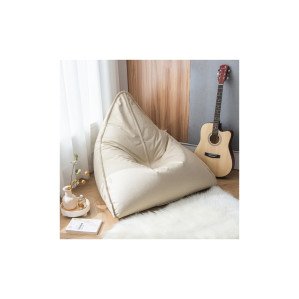 카페쇼파 야외빈백 1인용 삼각 빈백 소파 (베이지)