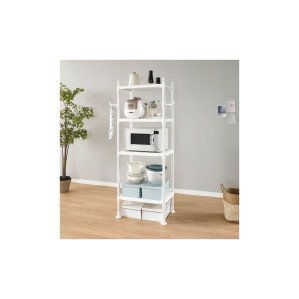 왕자 60 타공 선반 4단 행거 2024년 신제품 깔끔한 디자인 넉넉한 수납 튼튼한 품질